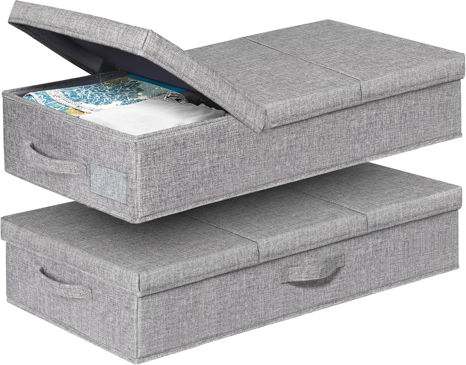 Under Bed Storage Containers with Lids, 2 Pack